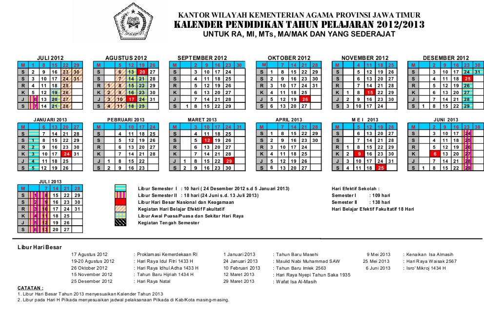  Kalender  Pendidikan 2020 2020 Source by Mapenda Kanwil 